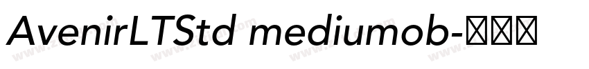 AvenirLTStd mediumob字体转换